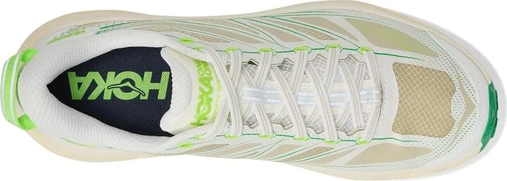 Hoka Mafate Speed 2 Running Shoes White/Fresh Cut Grass : Men's 10.5 - Women's 11.5 Medium, Textile - Image 2