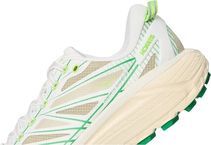 Hoka Mafate Speed 2 Running Shoes White/Fresh Cut Grass : Men's 10.5 - Women's 11.5 Medium, Textile - Image 7