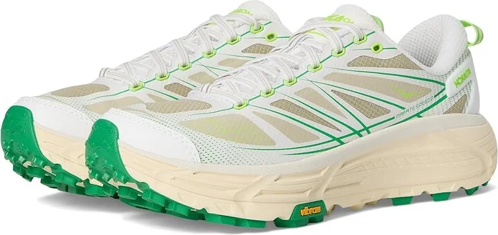 Hoka Mafate Speed 2 Running Shoes White/Fresh Cut Grass : Men's 10.5 - Women's 11.5 Medium, Textile
