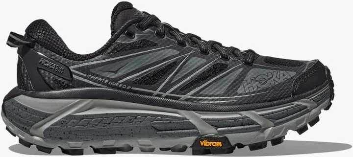 HOKA Mafate Speed 2 Shoes in Black/Castlerock