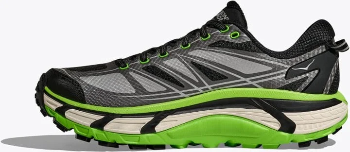 HOKA Mafate Speed 2 Shoes in Black/Electric Green - Image 8