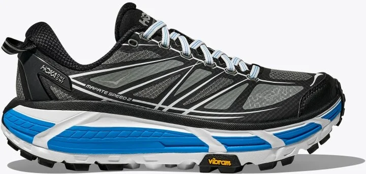 HOKA Mafate Speed 2 Shoes in Black/White
