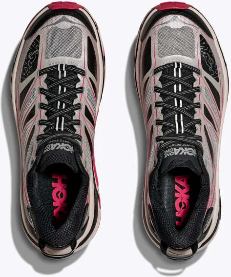HOKA Mafate Speed 2 Shoes in Galactic Grey/Ruby Red - Image 2