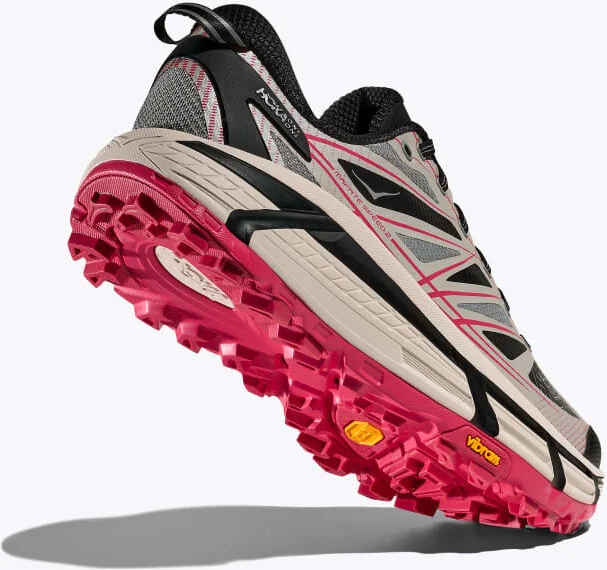 HOKA Mafate Speed 2 Shoes in Galactic Grey/Ruby Red - Image 4