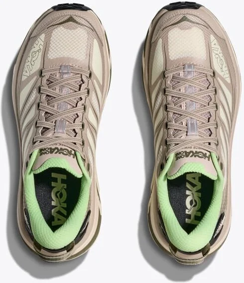 HOKA Mafate Speed 2 Shoes in Putty/Eucalyptus - Image 2