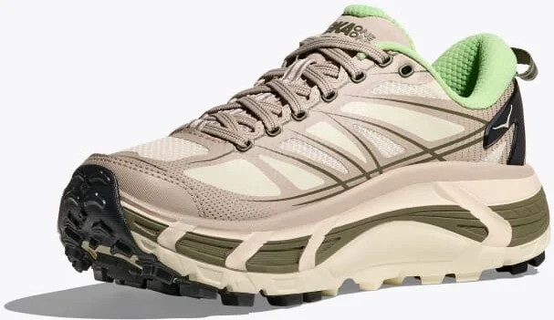 HOKA Mafate Speed 2 Shoes in Putty/Eucalyptus - Image 3