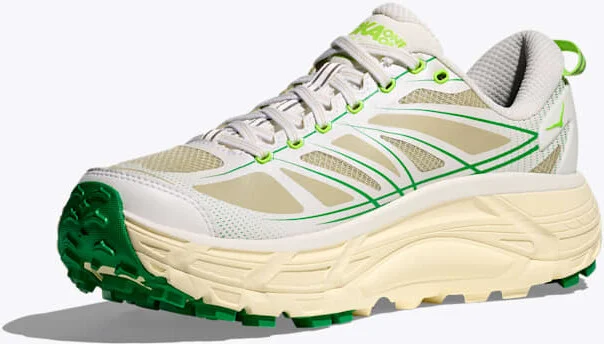 HOKA Mafate Speed 2 Shoes in White/Fresh Cut Grass - Image 3