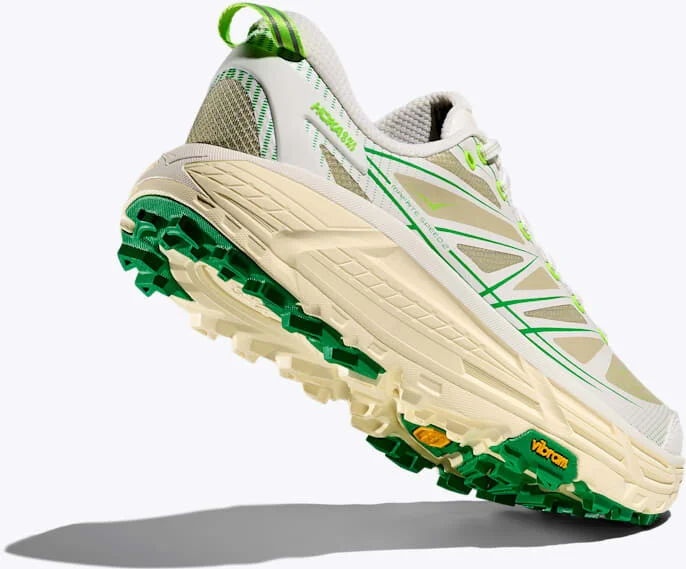 HOKA Mafate Speed 2 Shoes in White/Fresh Cut Grass - Image 4