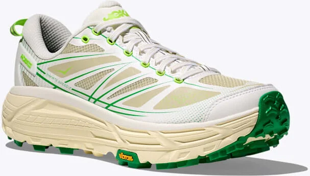 HOKA Mafate Speed 2 Shoes in White/Fresh Cut Grass - Image 6