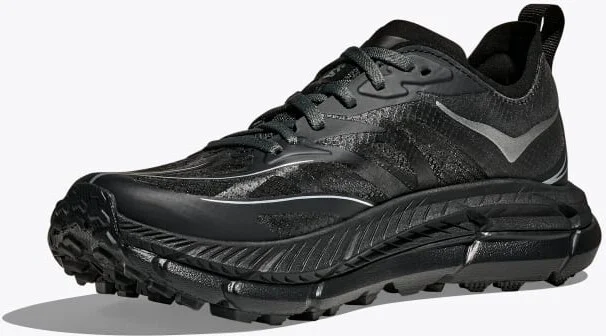 HOKA Mafate Speed 4 Lite Shoes in Black/Outer Orbit - Image 3