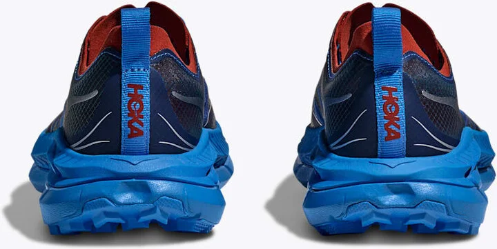 HOKA Mafate Speed 4 Lite Shoes in Electric Cobalt/Dry Chili - Image 5