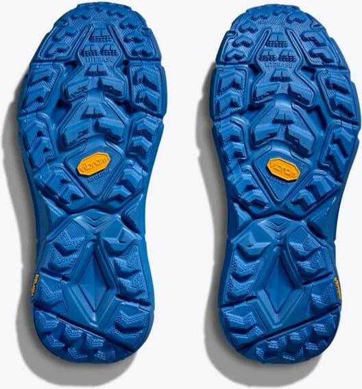 HOKA Mafate Speed 4 Lite Shoes in Electric Cobalt/Dry Chili - Image 7