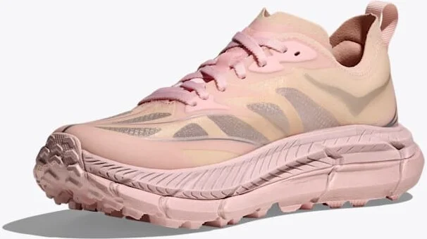 HOKA Mafate Speed 4 Lite Shoes in Rose Tea/Rose Latte - Image 3