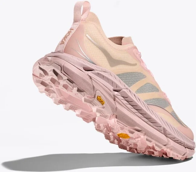 HOKA Mafate Speed 4 Lite Shoes in Rose Tea/Rose Latte - Image 4