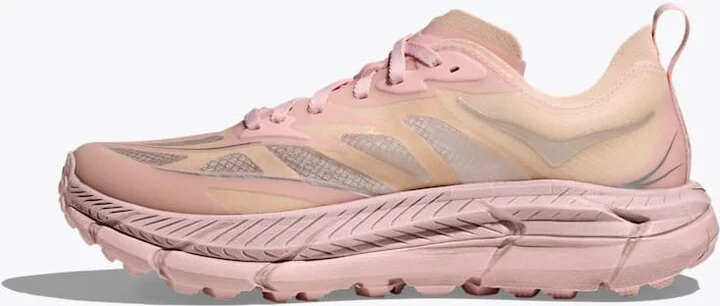 HOKA Mafate Speed 4 Lite Shoes in Rose Tea/Rose Latte - Image 8