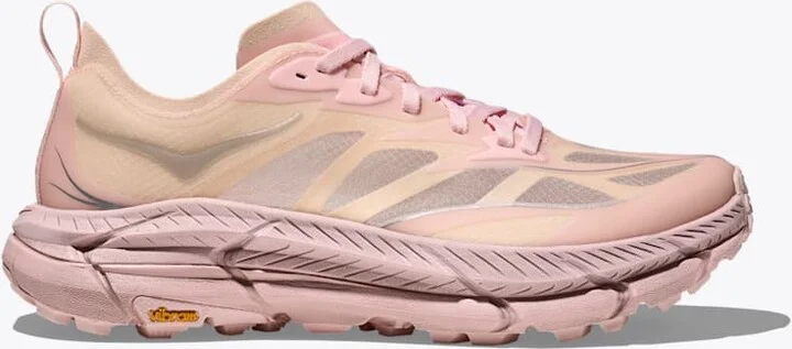 HOKA Mafate Speed 4 Lite Shoes in Rose Tea/Rose Latte