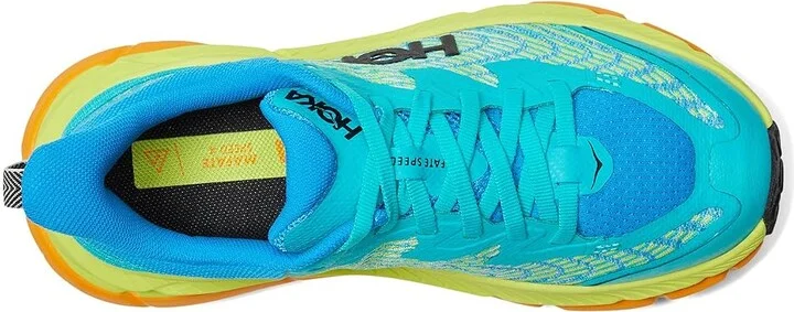 Hoka Mafate Speed 4 Women's Shoes Ceramic/Diva Blue : 6.5 B - Medium, Textile - Image 2