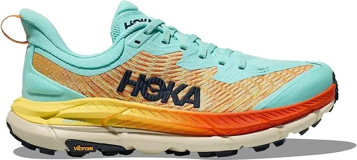 Hoka Mafate Speed 4 Women's Shoes Cloudless/Sherbet : 5.5 B - Medium, Textile - Image 6
