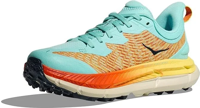 Hoka Mafate Speed 4 Women's Shoes Cloudless/Sherbet : 5.5 B - Medium, Textile