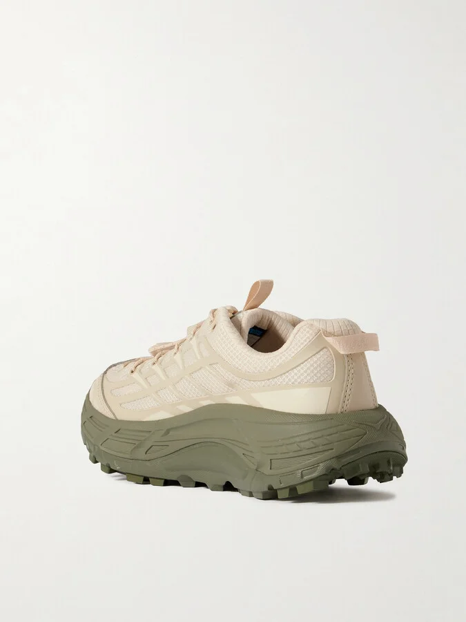 Hoka - Mafate Three2 Rubber-trimmed Mesh Sneakers - Neutrals - Image 3