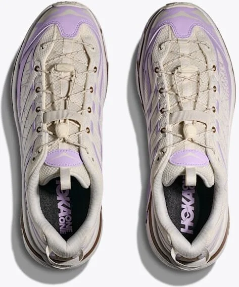 HOKA Mafate Three2 Shoes in Alabaster/Iris Flower - Image 2