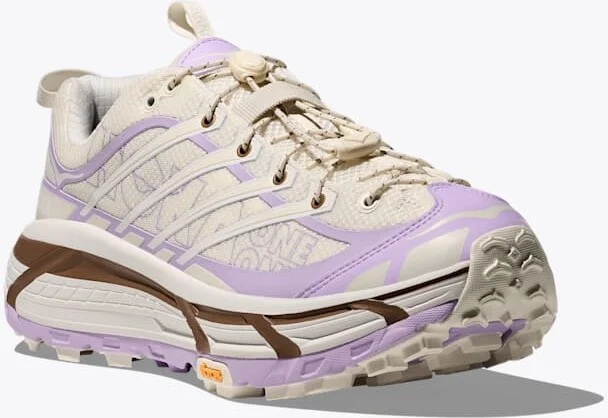 HOKA Mafate Three2 Shoes in Alabaster/Iris Flower - Image 6