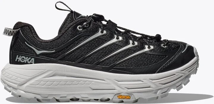 HOKA Mafate Three2 Shoes in Black/Cosmic Grey