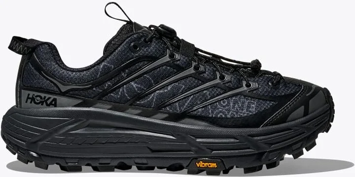 HOKA Mafate Three2 Shoes in Black/Outer Orbit