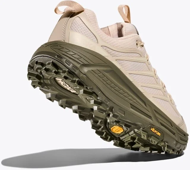 HOKA Mafate Three2 Shoes in Oat Milk/Eucalyptus - Image 4