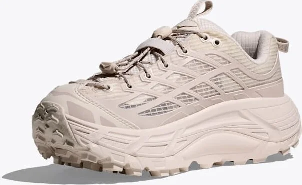 HOKA Mafate Three2 Shoes in Rose Cream/Stucco - Image 3