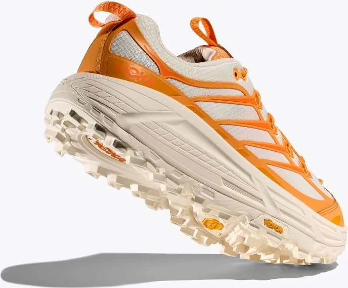 HOKA Mafate Three2 Shoes in Sun Coral/Alabaster - Image 4