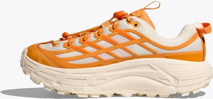 HOKA Mafate Three2 Shoes in Sun Coral/Alabaster - Image 8