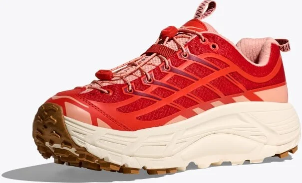HOKA Mafate Three2 Shoes in Tomato/Vermillion - Image 3