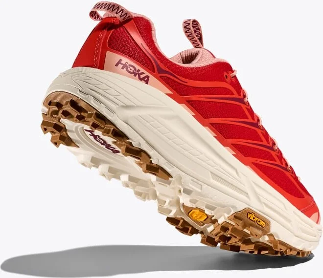 HOKA Mafate Three2 Shoes in Tomato/Vermillion - Image 4