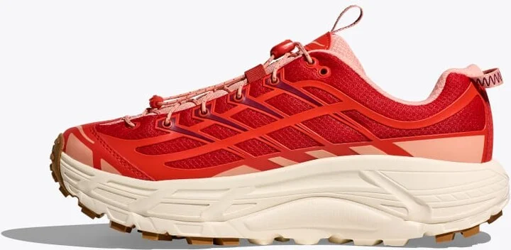 HOKA Mafate Three2 Shoes in Tomato/Vermillion - Image 8