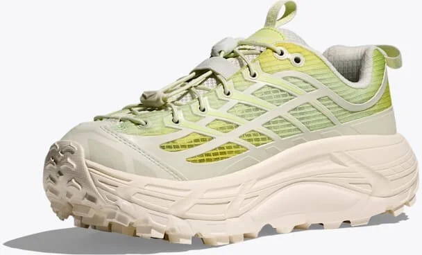 HOKA Mafate Three2 Shoes in Truffle Salt/Sour Lemon - Image 3
