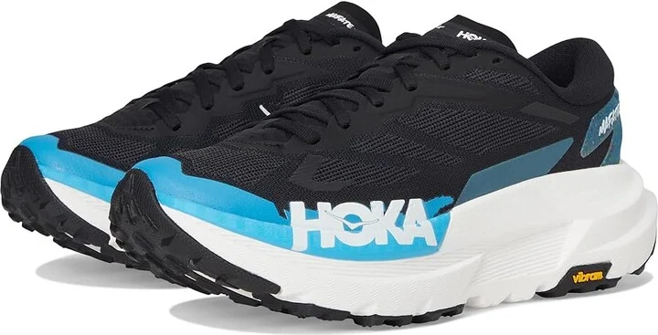 Hoka Mafate X Men's Shoes Black/Skyward Blue : 7 D - Medium, Synthetic