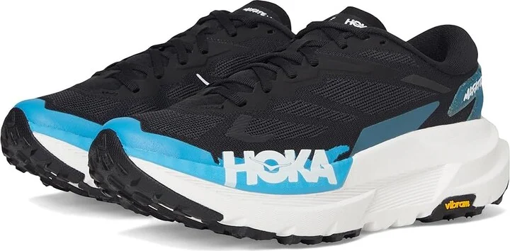 Hoka Mafate X Women's Shoes Black/Skyward Blue : 6 B - Medium, Synthetic