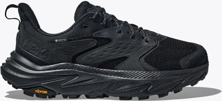 HOKA Men's Anacapa 2 Low GTX Shoes in Black/Black