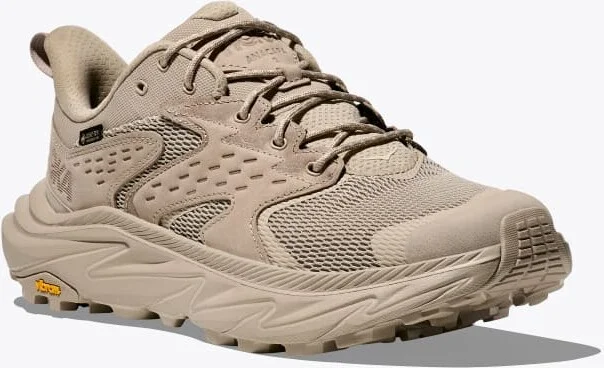 HOKA Men's Anacapa 2 Low GTX Shoes in Raw Linen/Oat Milk - Image 6