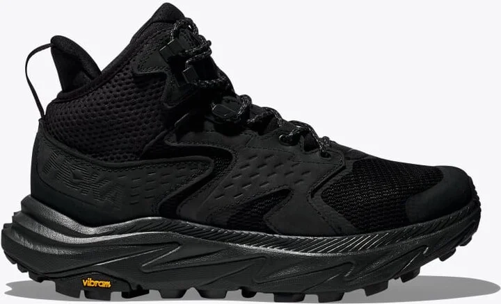HOKA Men's Anacapa 2 Mid GTX Shoes in Black/Black