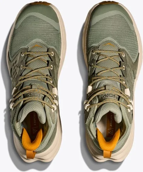 HOKA Men's Anacapa 2 Mid GTX Shoes in Sea Moss/Oat Milk - Image 2