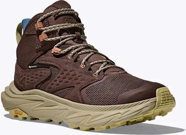 HOKA Men's Anacapa 2 Mid GTX Shoes in Walnut/Oyster Mushroom - Image 6