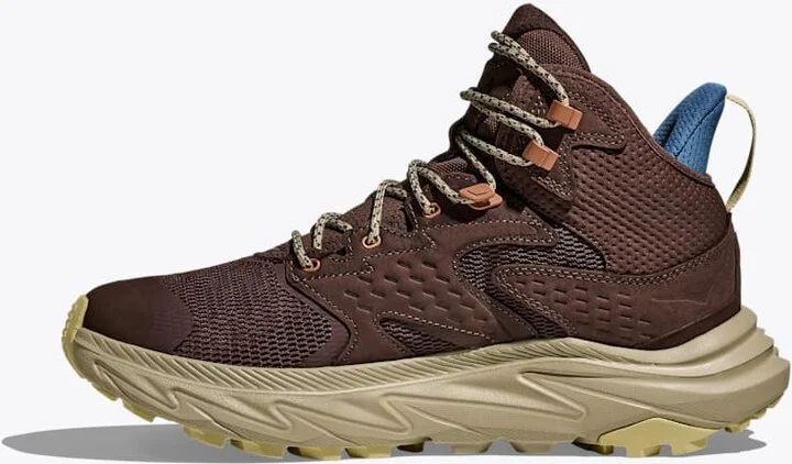 HOKA Men's Anacapa 2 Mid GTX Shoes in Walnut/Oyster Mushroom - Image 8
