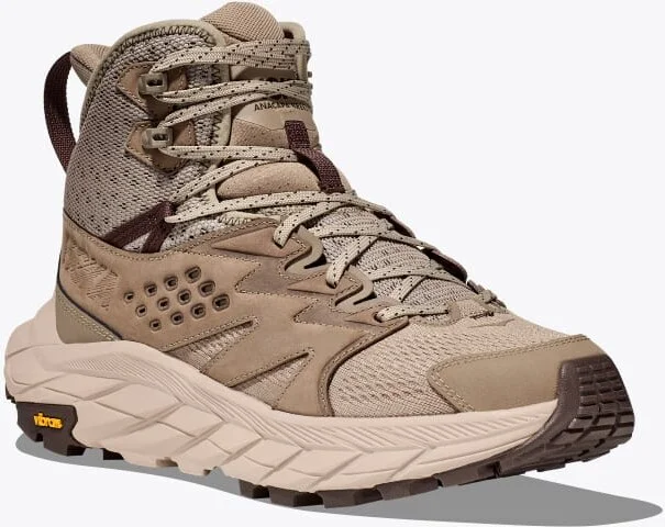 HOKA Men's Anacapa Breeze Mid Shoes in Dune/Oxford Tan - Image 6