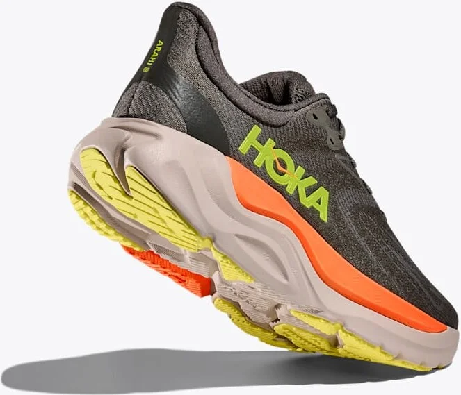 HOKA Men's Arahi 8 Shoes in Asphalt/Gravel - Image 4