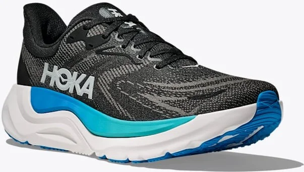 HOKA Men's Arahi 8 Shoes in Black/Skyward Blue - Image 6