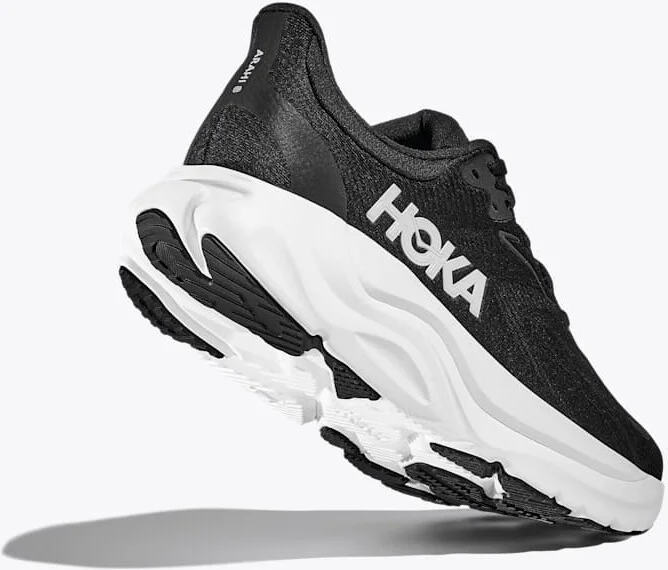 HOKA Men's Arahi 8 Shoes in Black/White - Image 4