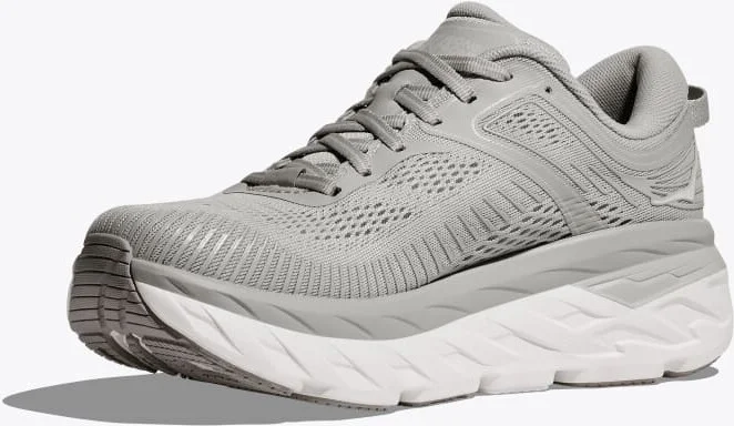 HOKA Men's Bondi 7 Shoes in Harbor Mist/White - Image 3