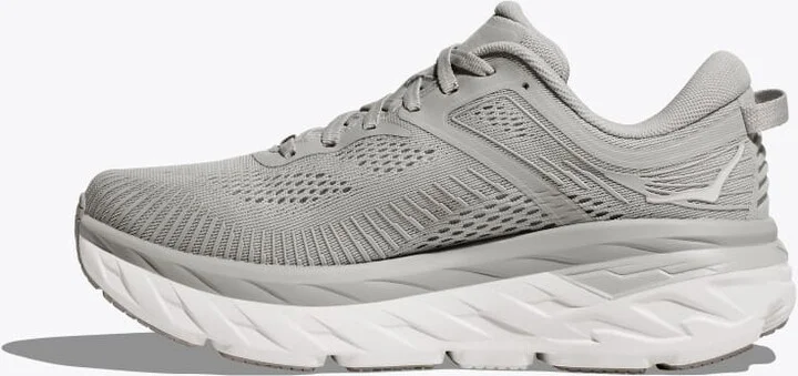 HOKA Men's Bondi 7 Shoes in Harbor Mist/White - Image 8